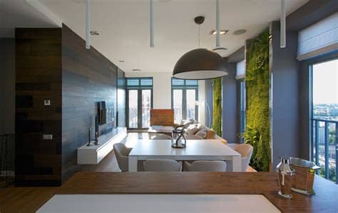 Modern Apartment Design: Green Walls by SVOYA ...