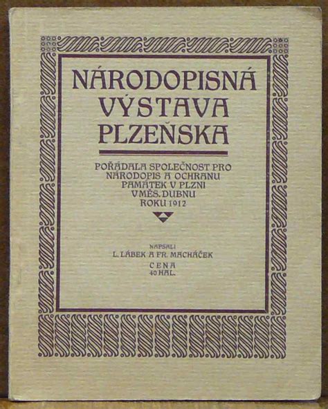 Kniha Národopisná Výstava Plzeňska Antikvariát Václav Beneš Plzeň
