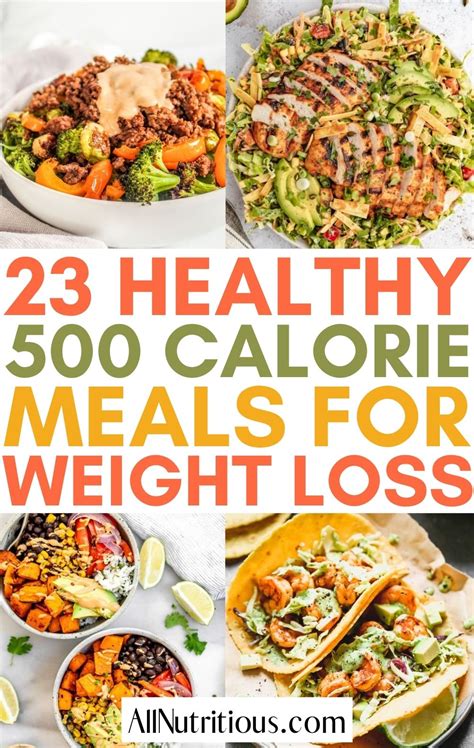 23 Healthy 500 Calorie Meals Nutrition Line