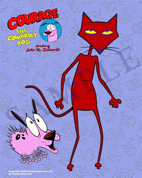 K1 Courage The Cowardly Dog High Quality Prints Autographed Etsy