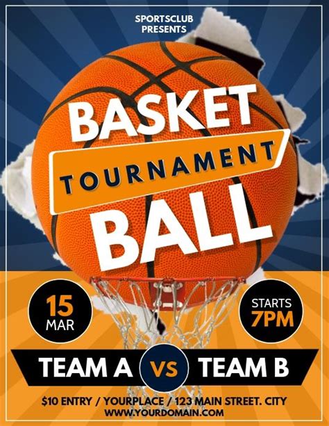 Basketball Flyers Basketball Tournament Event Flyer Basketball Sports