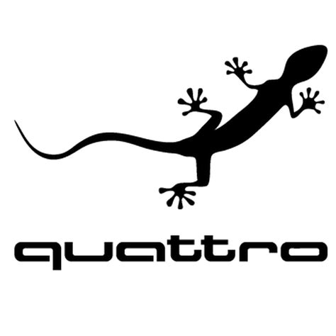 I was wondering if any of you have the quattro gecko/lizard emblem on any of your audi's? Sticker Audi Quattro Gecko
