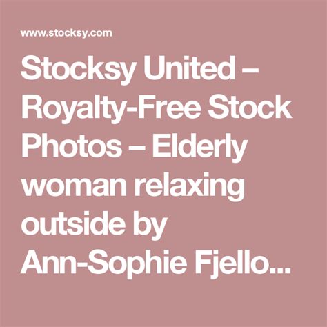 Stocksy United Royalty Free Stock Photos Elderly Woman Relaxing