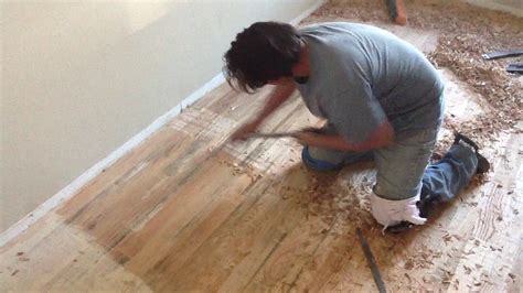 Dwf Custom Wood Floors Hand Scraping Wood Floors Youtube