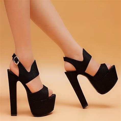 Open Toe Thick Heel Sandals Cm Platform High Heeled Platform Shoes Sexy Shoes Women S In