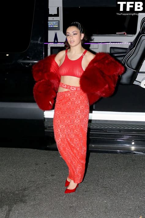 Braless Charli XCX Stuns In All Red Out In NYC 9 Photos OnlyFans