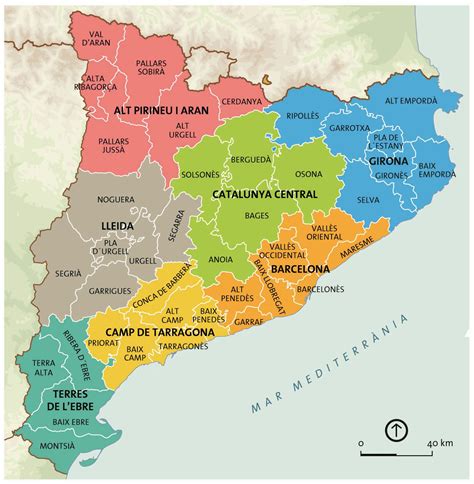 Mapas Detallados De Cataluña Para Descargar Gratis E Imprimir
