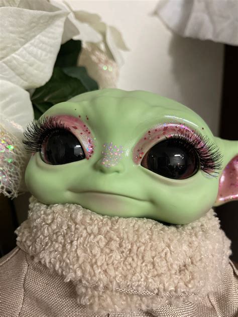 Baby Yoda Makeup Earslashes And Freckles Only Etsy