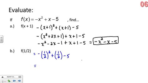 Function Notation And Evaluating Functions Youtube