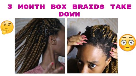 One month is just a rounded estimate. What Wearing Box Braids For 3 Months Did To My Hair - YouTube