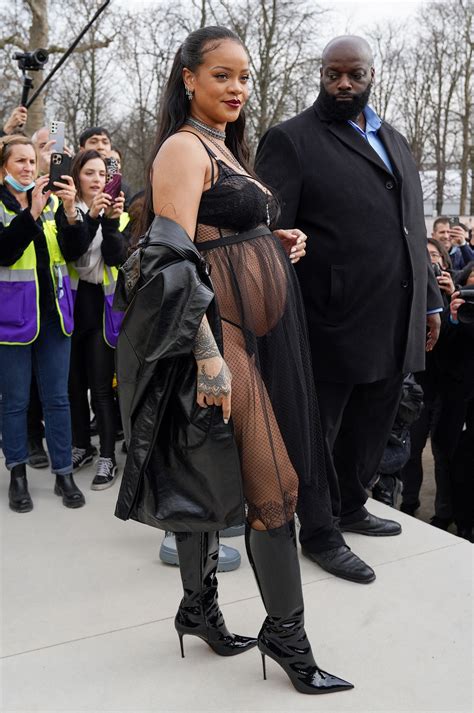 A Sheer Dior Dress Is Rihannas Most Sensational Maternity Look To Date British Vogue