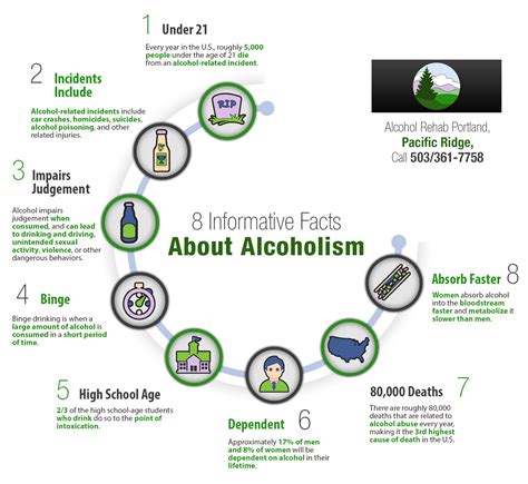8 Informative Facts About Alcoholism Shared Info Graphics
