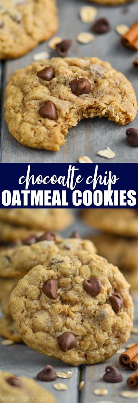 This Recipe For Oatmeal Chocolate Chip Cookies That Are Soft Chewy Chewy Oatmeal Chocolate