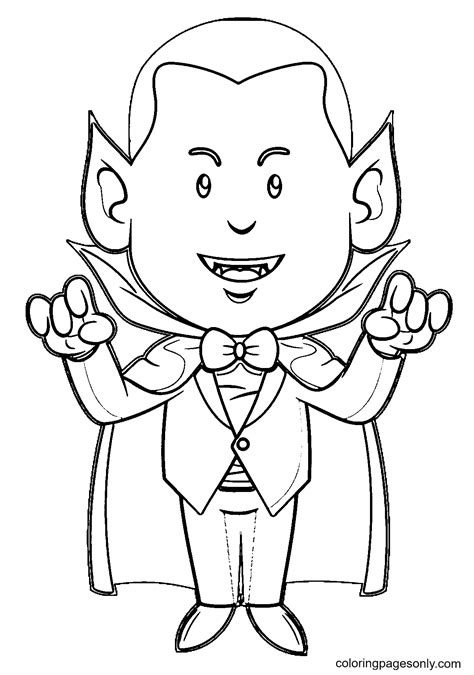 61 Cartoon Vampire Coloring Pages Best Hd Coloring Pages Printable