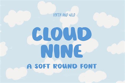 Cloud Nine Round Bold Font Fonts Creative Market
