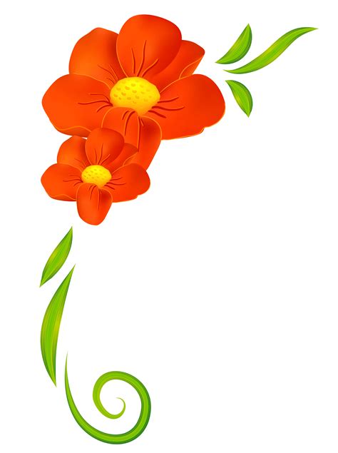 Beautiful Flower Border Cliparts For Your Designs
