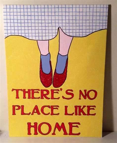 And she's not only merely dead. Wizard of oz, there's no place like home hand painted ...