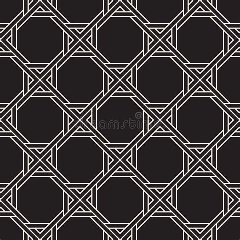 Vector Seamless Pattern Modern Abstract Lattice Design Repeating