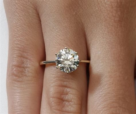 2 ct round cut diamond solitaire engagement ring ara diamonds