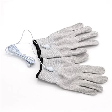 5 pairs electric shock gloves for tens ems machine electro shock therapy gloves electricity