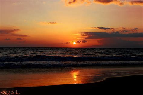 Maui Beach At Sunset Photograph By Michael Rucker Fine Art America