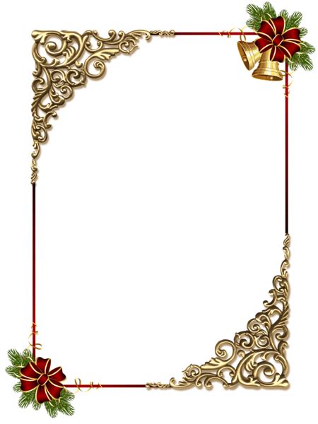 Frame Gold Frame Png Border Frame Border Frames Christmas Frame