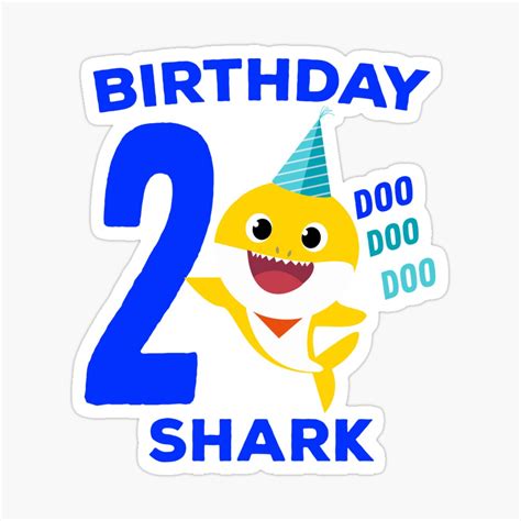 Birthday Baby Shark Doo Doo Doo Second Birthday Party T Ideas