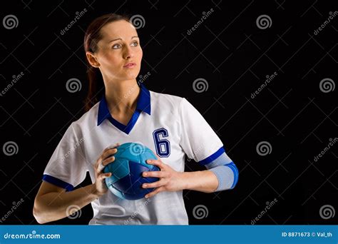 handball girl stock image image of female people women 8871673