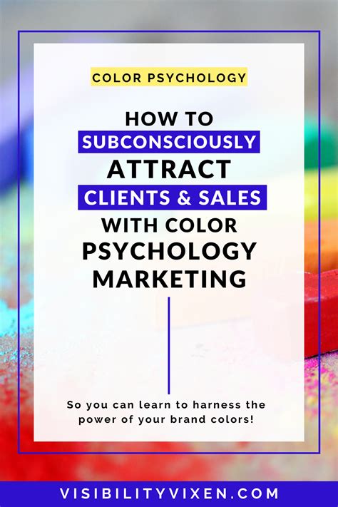 THE POWER OF COLOR PSYCHOLOGY: Choosing A Signature Brand ...