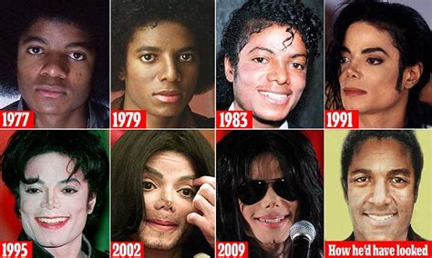 The Evolution Of Michael Jackson S Face In Photoshopped To Look Like He