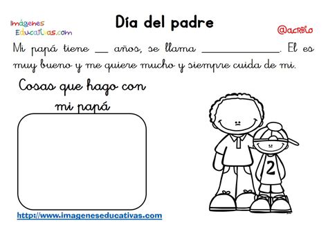 Fichas Día Del Padre 2 Imagenes Educativas