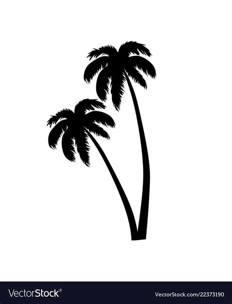 Maybe you would like to learn more about one of these? Palm tree leaves silhouette Royalty Free Vector Image