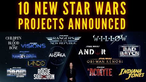 10 New Star Wars Projects Announced Youtube