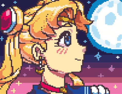 Sailor Moon Grid Pixel