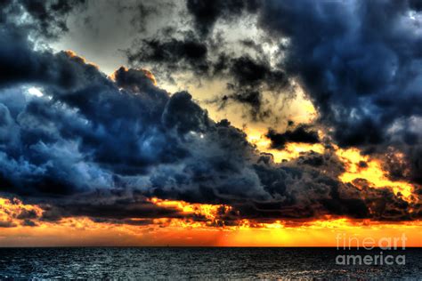 Stormy Sunset Over The Adriatic Photograph By Norman Gabitzsch Fine