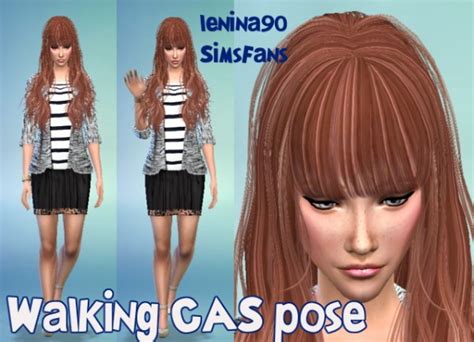Sims Fans Walking Cas Poses By Lenina90 • Sims 4 Downloads