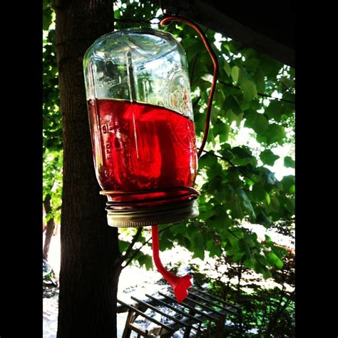 I like to try a lot of different bird feeders to see which ones work best both for the birds and to clean. DIY humming bird feeder mason jar | DIY | Pinterest | Bird feeders, Humming bird feeders and Masons