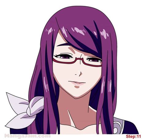 How To Draw Rize Kamishiro From Tokyo Ghoul Mangajam Com Tokyo Ghoul Tokyo Ghoul Drawing