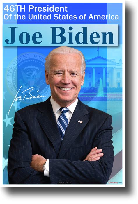 46th President Of The United States Joe Biden New President Usa Poster