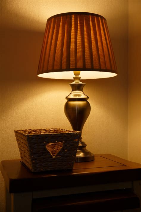 Lit Table Lamp Free Stock Photo Public Domain Pictures