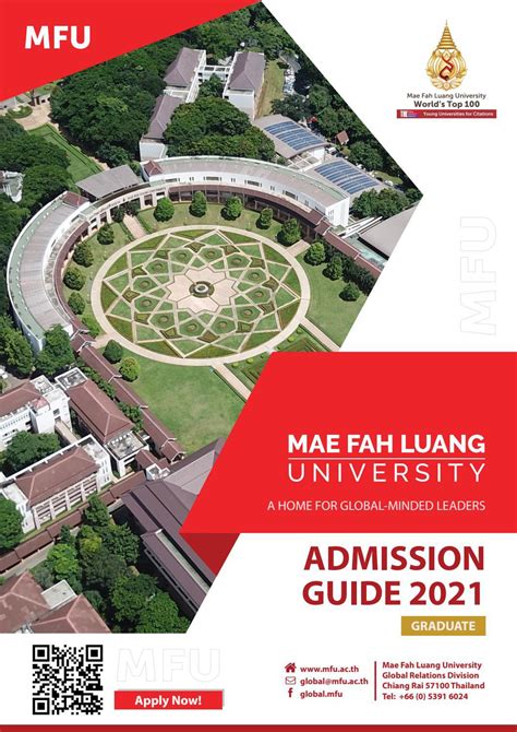 Admission Guide 2021 Graduate By Mae Fah Luang University Issuu