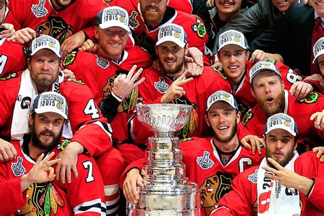 The stanley cup travels around for different events. Chicago Blackhawks Win NHL's Stanley Cup