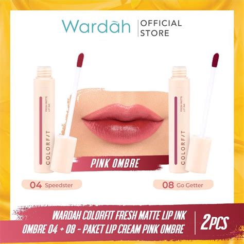 Jual Paket Ombre Lips Wardah Colorfit Fresh Matte Lip Ink Lipcream Lipstick Shopee Indonesia