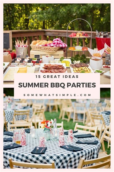 15 Favorite Summer Bbq Party Ideas Summer Bbq Party Backyard Bbq Party Decorations Outdoor