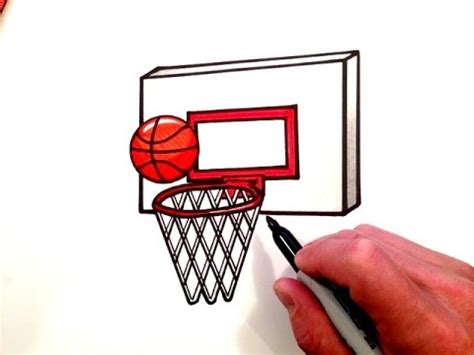 Follow this step by step guide to quickly draw out a basketball hoop all by yourself: How to Draw a Basketball and Hoop - YouTube