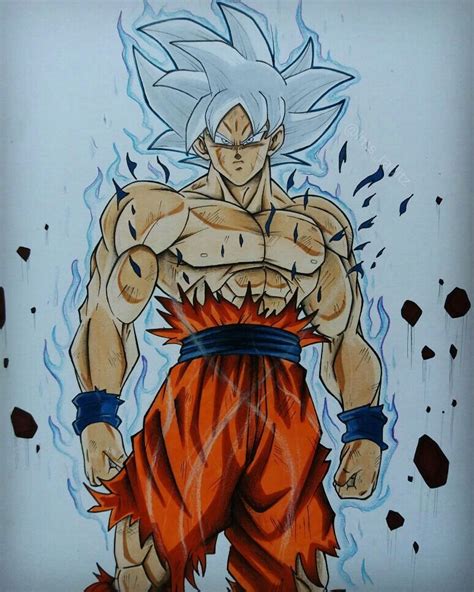 Dibujos De Goku Ultra Instinto A Lapiz
