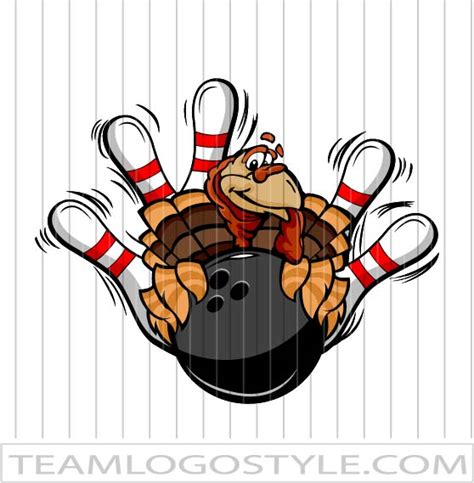 Bowling Turkey Clip Art Vector Clipart Thanksgiving Turkey