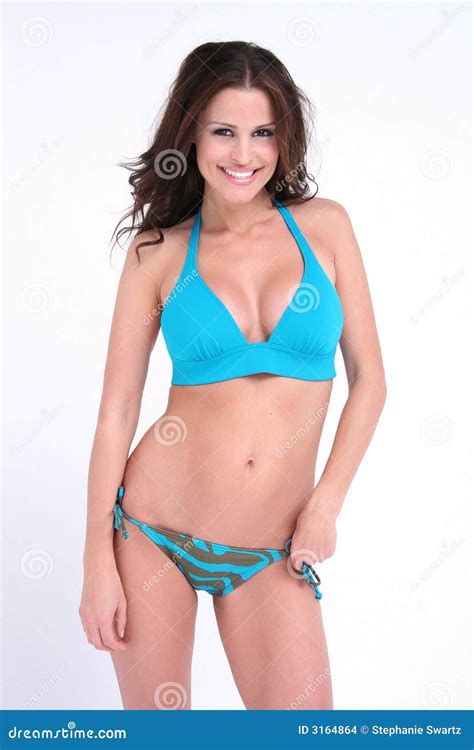 Sexy Brunette Bikini Model Stock Images Image 3164864