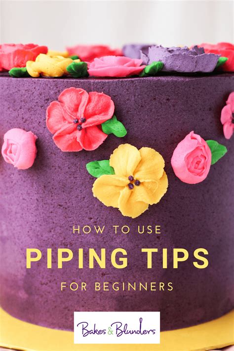 How To Use Piping Tips For Beginners Bakes And Blunders