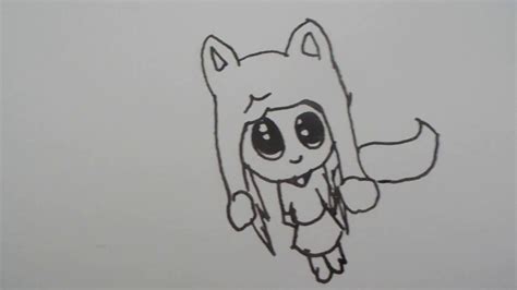 How To Draw A Chibi Wolf Girl Youtube